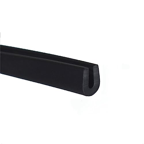 U-förmige Gummidichtung, 32,8 Fuß schwarzer Gummi-Wetterschutz-Isolierkantendichtungsstreifen, for die Reparatur und Restaurierung von Schränken(8mm x 5mm) von DIMEIYAN
