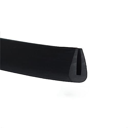 U-förmige Gummidichtung, 32,8 Fuß schwarzer Gummi-Wetterschutz-Isolierkantendichtungsstreifen, for die Reparatur und Restaurierung von Schränken(9mm x 6mm) von DIMEIYAN