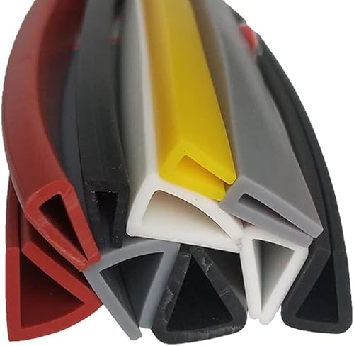 U-förmige Gummidichtung, U-förmige Gummikanalkantenverkleidung, Gummidichtung zur Reparatur aller Haushaltskanten(Red,7X10mm) von DIMEIYAN