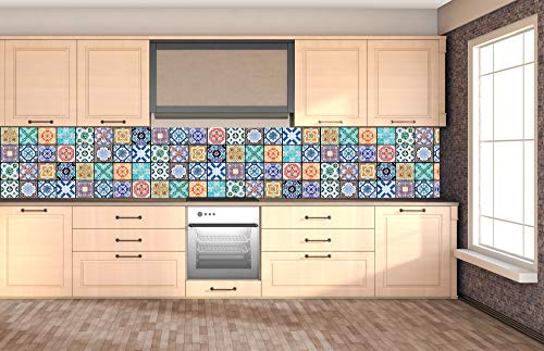 DIMEX Küchenrückwand Folie selbstklebend AZULEJOS | Klebefolie - Dekofolie - Spritzschutz für Küche | Made in EU - 350 cm x 60 cm von DIMEX
