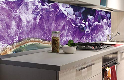 DIMEX Küchenrückwand Folie selbstklebend Amethyst | Klebefolie - Dekofolie - Spritzschutz für Küche | Made in EU - 180 cm x 60 cm von DIMEX