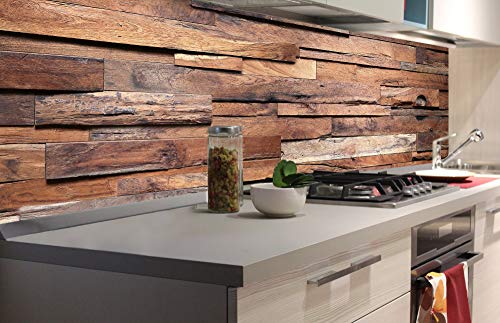 Dimex Küchenrückwand Folie selbstklebend HOLZWAND | Klebefolie - Dekofolie - Spritzschutz für Küche | Premium QUALITÄT - Made in EU | 180 cm x 60 cm Dimex Küchenrückwand Folie selbstklebend HOLZWAND | Klebefolie - Dekofolie - Spritzschutz für Küche | Premium QUALITÄT - Made in EU | 180 cm x 60 cm von Dimex