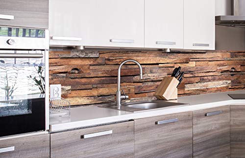 Dimex Küchenrückwand Folie selbstklebend HOLZWAND | Klebefolie - Dekofolie - Spritzschutz für Küche | Premium QUALITÄT - Made in EU | 260 cm x 60 cm von Dimex