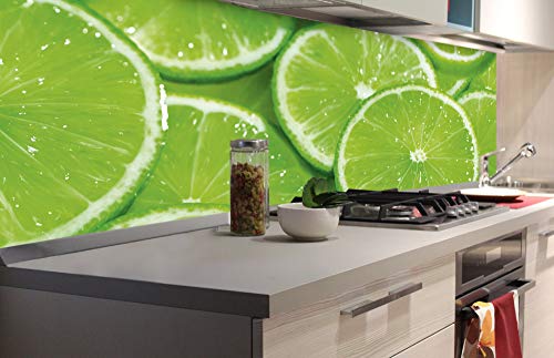 Küchenrückwand Folie selbstklebend Limone | Klebefolie - Dekofolie - Spritzschutz für Küche | Made in EU - 180 cm x 60 cm von DIMEX
