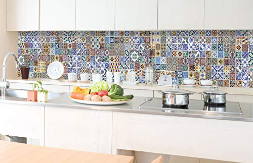Dimex Küchenrückwand Folie selbstklebend PORTUGIESISCHE Fliesen | Klebefolie - Dekofolie - Spritzschutz für Küche | Premium QUALITÄT - Made in EU | 350 cm x 60 cm von Dimex