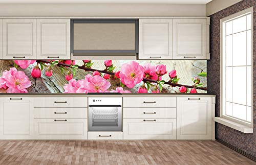 DIMEX Küchenrückwand Folie selbstklebend Sakura | Klebefolie - Dekofolie - Spritzschutz für Küche | Premium QUALITÄT - Made in EU | 350 cm x 60 cm von DIMEX