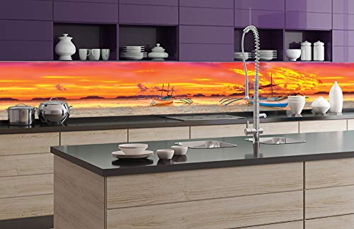 Küchenrückwand Folie selbstklebend SCHIFF | Klebefolie - Dekofolie - Spritzschutz für Küche | Made in EU - 350 cm x 60 cm von DIMEX