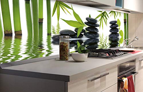 Küchenrückwand Folie selbstklebend ZEN STEINE | Klebefolie - Dekofolie - Spritzschutz für Küche | Made in EU - 180 cm x 60 cm von DIMEX