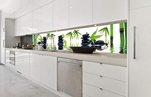 DIMEX Küchenrückwand Folie selbstklebend Zen Steine | Klebefolie - Dekofolie - Spritzschutz für Küche | Made in EU - 350 cm x 60 cm von DIMEX