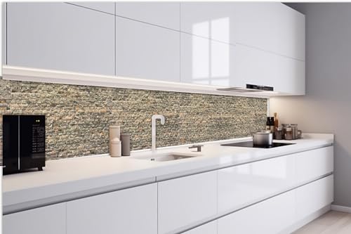 DIMEX Küchenrückwand Folie Selbstklebend ALTE BACKSTEINMAUER 420 x 60 cm | Klebefolie - Dekofolie - Spritzschutz für Küche | Made in EU von DIMEX