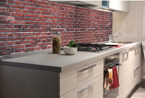Dimex Küchenrückwand Folie Selbstklebend ALTE Grunge-TEXTUR AUS ROTEM BACKSTEIN 180 x 60 cm | Klebefolie - Dekofolie - Spritzschutz für Küche | Made in EU Dimex Küchenrückwand Folie Selbstklebend ALTE Grunge-TEXTUR AUS ROTEM BACKSTEIN 180 x 60 cm | Klebefolie - Dekofolie - Spritzschutz für Küche | Made in EU von Dimex