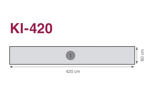 DIMEX Küchenrückwand Folie Selbstklebend Alter BACKSTEINMAUERHINTERGRUND 420 x 60 cm | Klebefolie - Dekofolie - Spritzschutz für Küche | Made in EU von DIMEX