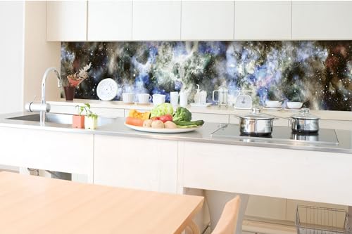 DIMEX Küchenrückwand Folie Selbstklebend BUNTER TIEFER Raum 350 x 60 cm | Klebefolie - Dekofolie - Spritzschutz für Küche | Made in EU von DIMEX
