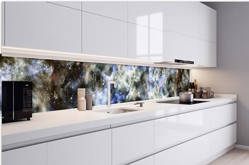 DIMEX Küchenrückwand Folie Selbstklebend BUNTER TIEFER Raum 420 x 60 cm | Klebefolie - Dekofolie - Spritzschutz für Küche | Made in EU von DIMEX