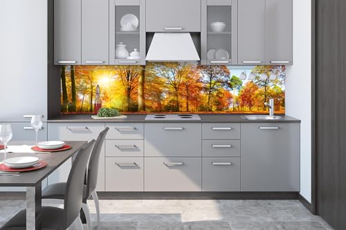 Dimex Küchenrückwand Folie Selbstklebend Bunte BÄUME 260 x 60 cm | Klebefolie - Dekofolie - Spritzschutz für Küche | Made in EU von Dimex