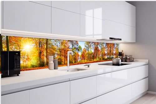 Dimex Küchenrückwand Folie Selbstklebend Bunte BÄUME 420 x 60 cm | Klebefolie - Dekofolie - Spritzschutz für Küche | Made in EU von Dimex