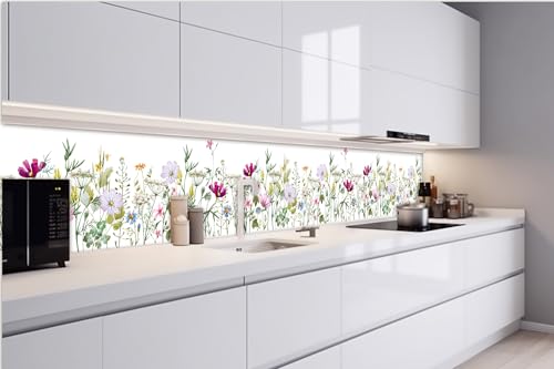 Dimex Küchenrückwand Folie Selbstklebend FLORALES Muster 420 x 60 cm | Klebefolie - Dekofolie - Spritzschutz für Küche | Made in EU von Dimex
