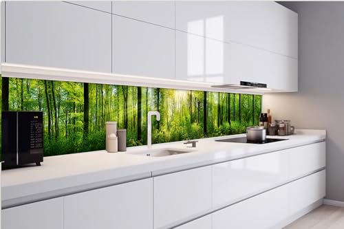 Dimex Küchenrückwand Folie Selbstklebend FRISCHE GRÜNE BÄUME 420 x 60 cm | Klebefolie - Dekofolie - Spritzschutz für Küche | Made in EU von Dimex