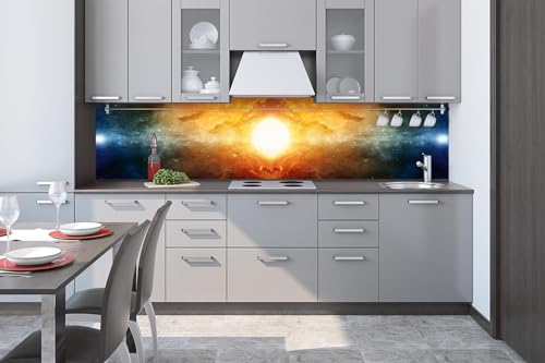 DIMEX Küchenrückwand Folie Selbstklebend GEHEIMNISVOLLES Universum 260 x 60 cm | Klebefolie - Dekofolie - Spritzschutz für Küche | Made in EU von DIMEX