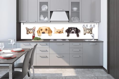 Dimex Küchenrückwand Folie Selbstklebend Katzen UND Hunde 260 x 60 cm | Klebefolie - Dekofolie - Spritzschutz für Küche | Made in EU Dimex Küchenrückwand Folie Selbstklebend Katzen UND Hunde 260 x 60 cm | Klebefolie - Dekofolie - Spritzschutz für Küche | Made in EU von Dimex