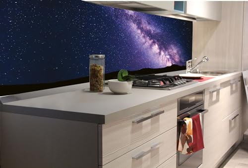 DIMEX Küchenrückwand Folie Selbstklebend LILA MILCHSTRAßE 180 x 60 cm | Klebefolie - Dekofolie - Spritzschutz für Küche | Made in EU von DIMEX