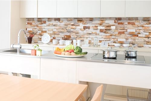 DIMEX Küchenrückwand Folie Selbstklebend NATURSTEINMAUER 350 x 60 cm | Klebefolie - Dekofolie - Spritzschutz für Küche | Made in EU von DIMEX