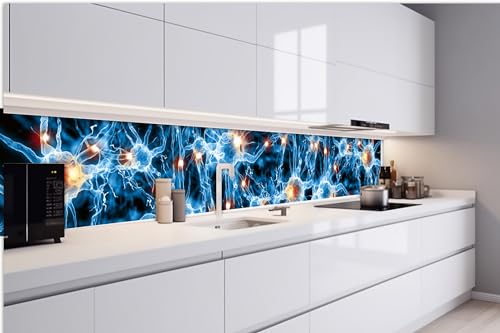 DIMEX Küchenrückwand Folie Selbstklebend NERVENZELLE 420 x 60 cm | Klebefolie - Dekofolie - Spritzschutz für Küche | Made in EU von DIMEX