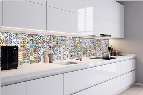 Dimex Küchenrückwand Folie Selbstklebend Portugal KACHELN 420 x 60 cm | Klebefolie - Dekofolie - Spritzschutz für Küche | Made in EU von Dimex