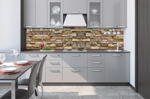 Dimex Küchenrückwand Folie Selbstklebend STRUKTURIERTE STEINMAUER 260 x 60 cm | Klebefolie - Dekofolie - Spritzschutz für Küche | Made in EU Dimex Küchenrückwand Folie Selbstklebend STRUKTURIERTE STEINMAUER 260 x 60 cm | Klebefolie - Dekofolie - Spritzschutz für Küche | Made in EU von Dimex