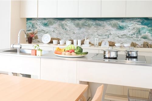 DIMEX Küchenrückwand Folie Selbstklebend STÜRMISCHE See 350 x 60 cm | Klebefolie - Dekofolie - Spritzschutz für Küche | Made in EU von DIMEX