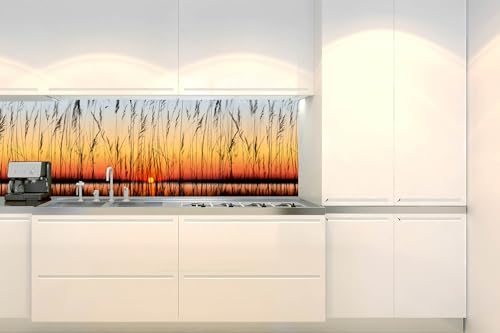 DIMEX Küchenrückwand Folie Selbstklebend Schilf II 180 x 60 cm | Klebefolie - Dekofolie - Spritzschutz für Küche | Made in EU von DIMEX