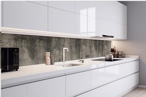 DIMEX Küchenrückwand Folie Selbstklebend Schwarze STEINSTRUKTUR 420 x 60 cm | Klebefolie - Dekofolie - Spritzschutz für Küche | Made in EU von DIMEX