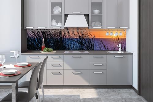 DIMEX Küchenrückwand Folie Selbstklebend Sonnenuntergang AM Meer 260 x 60 cm | Klebefolie - Dekofolie - Spritzschutz für Küche | Made in EU von DIMEX