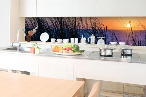 DIMEX Küchenrückwand Folie Selbstklebend Sonnenuntergang AM Meer 350 x 60 cm | Klebefolie - Dekofolie - Spritzschutz für Küche | Made in EU von DIMEX