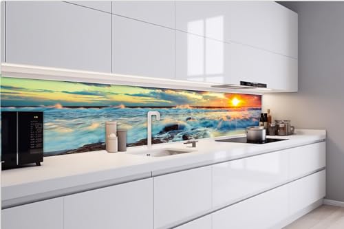 Dimex Küchenrückwand Folie Selbstklebend Sonnenuntergang AM Meer 420 x 60 cm | Klebefolie - Dekofolie - Spritzschutz für Küche | Made in EU von Dimex