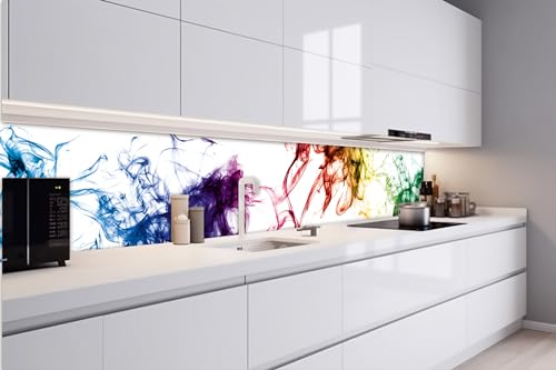 DIMEX Küchenrückwand Folie Selbstklebend Tinte IM Wasser AUS NÄCHSTER NÄHE 420 x 60 cm | Klebefolie - Dekofolie - Spritzschutz für Küche | Made in EU von DIMEX