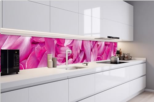 Küchenrückwand Folie Selbstklebend Violette BLÜTENBLÄTTER 420 x 60 cm | Klebefolie - Dekofolie - Spritzschutz für Küche | Made in EU von Dimex