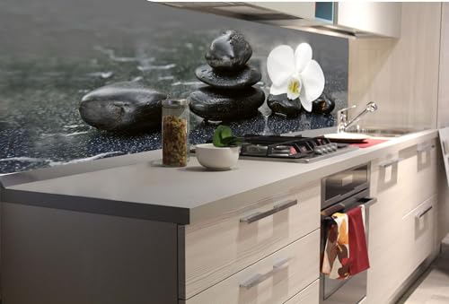 Dimex Küchenrückwand Folie Selbstklebend WEIßE ORCHIDEENBLÜTE 180 x 60 cm | Klebefolie - Dekofolie - Spritzschutz für Küche | Made in EU von Dimex