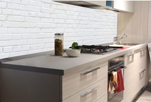 Dimex Küchenrückwand Folie Selbstklebend WEIßE Wand AUS ZIEGELN 180 x 60 cm | Klebefolie - Dekofolie - Spritzschutz für Küche | Made in EU Dimex Küchenrückwand Folie Selbstklebend WEIßE Wand AUS ZIEGELN 180 x 60 cm | Klebefolie - Dekofolie - Spritzschutz für Küche | Made in EU von Dimex