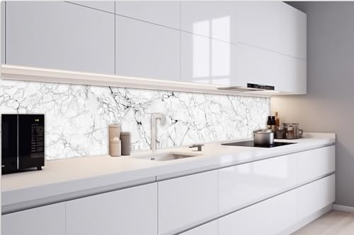 Dimex Küchenrückwand Folie Selbstklebend WEIßER MARMOR Stein TEXTUR 420 x 60 cm | Klebefolie - Dekofolie - Spritzschutz für Küche | Made in EU Dimex Küchenrückwand Folie Selbstklebend WEIßER MARMOR Stein TEXTUR 420 x 60 cm | Klebefolie - Dekofolie - Spritzschutz für Küche | Made in EU von Dimex