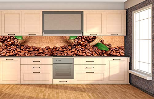 Küchenrückwand Folie selbstklebend KAFFE | Klebefolie - Dekofolie - Spritzschutz für Küche | Made in EU - 350 cm x 60 cm von Dimex