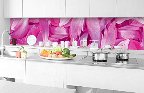 DIMEX Küchenrückwand Folie selbstklebend LILA BLÜTENBLÄTTER | Klebefolie - Dekofolie - Spritzschutz für Küche | Made in EU - 350 cm x 60 cm von DIMEX