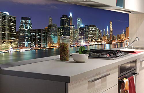 Dimex Küchenrückwand Folie selbstklebend Manhattan | Klebefolie - Dekofolie - Spritzschutz für Küche | Made in EU - 180 cm x 60 cm von Dimex