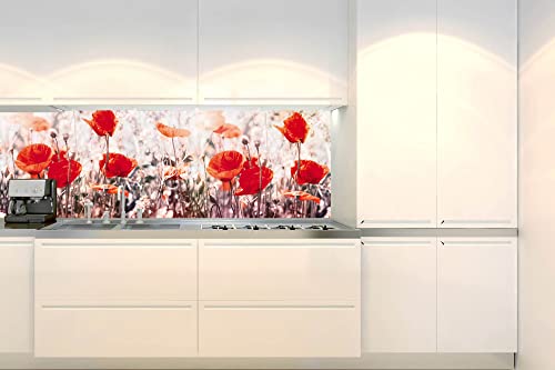 Dimex Küchenrückwand Folie selbstklebend Mohnblumen | Klebefolie - Dekofolie - Spritzschutz für Küche | Made in EU - 180 cm x 60 cm von Dimex