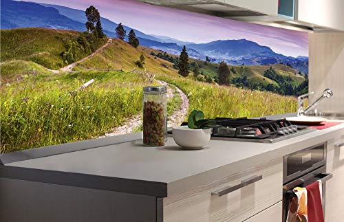 Dimex Küchenrückwand Folie selbstklebend Natur MIT ABENDROT | Klebefolie - Dekofolie - Spritzschutz für Küche | Made in EU - 180 cm x 60 cm von Dimex
