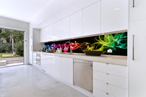 Dimex Küchenrückwand Folie selbstklebend SCHWARZER Rauch | Klebefolie - Dekofolie - Spritzschutz für Küche | Made in EU - 420 cm x 60 cm von Dimex