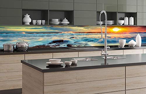 DIMEX Küchenrückwand Folie selbstklebend Sonnenuntergang | Klebefolie - Dekofolie - Spritzschutz für Küche | Made in EU - 350 cm x 60 cm von DIMEX