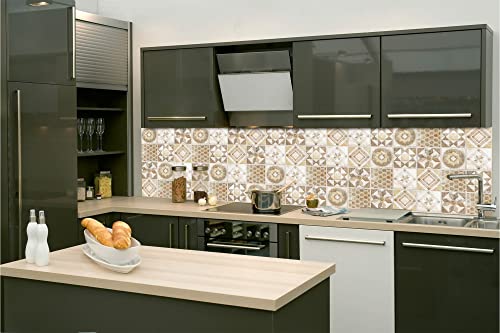 Dimex Küchenrückwand Folie selbstklebend Vintage beige Fliesen | Klebefolie - Dekofolie - Spritzschutz für Küche | Made in EU - 180 cm x 60 cm von Dimex