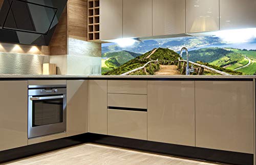 Küchenrückwand Folie selbstklebend WANDERWEG | Klebefolie - Dekofolie - Spritzschutz für Küche | Made in EU - 180 cm x 60 cm von DIMEX
