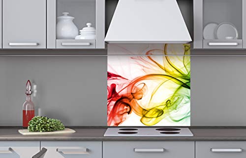 Dimex Küchenrückwand Verbundplatte Rauch 60 x 60 cm | Spritzschutz Küche für Herd Spüle | Premium Qualität, Acrylglas - Plexiglas, Stärke 5 mm - Made in EU | Inklusive Kleber von Dimex